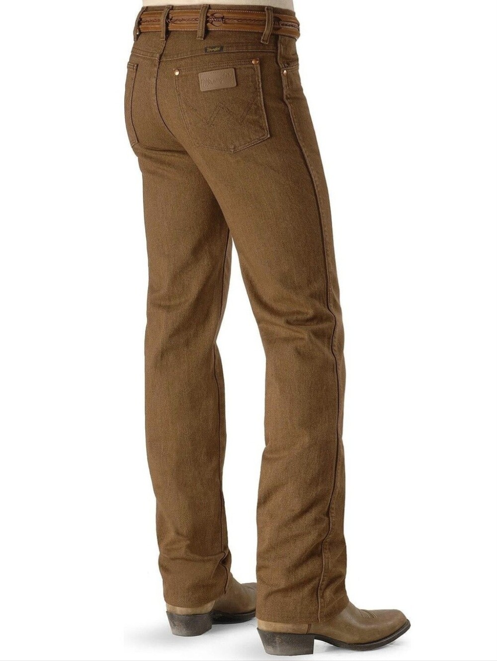 Wrangler Athletic Fit Men's 40x30 Chocolate Chip Jeans Premium Denim Stretch NWT